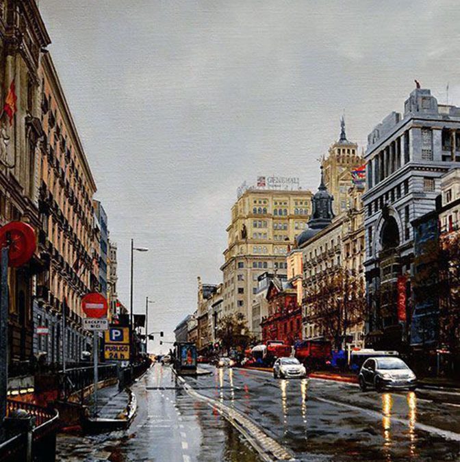 Día de lluvia en Alcalá